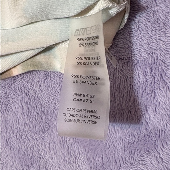 Calvin Klein Soft Blue V-Neck Short Sleeve Top - Picture 5 of 8